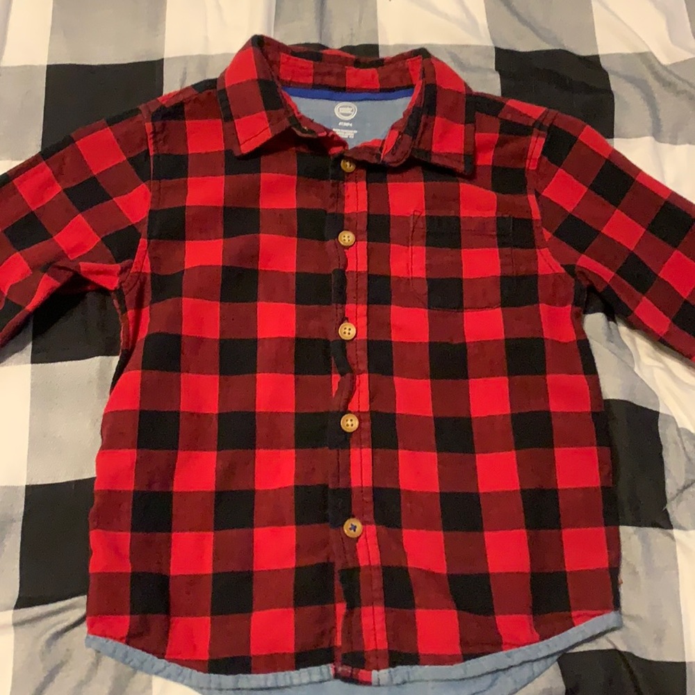 Buffalo plaid boys Button up 🦬